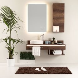 Мебель для ванной в минималистском стиле